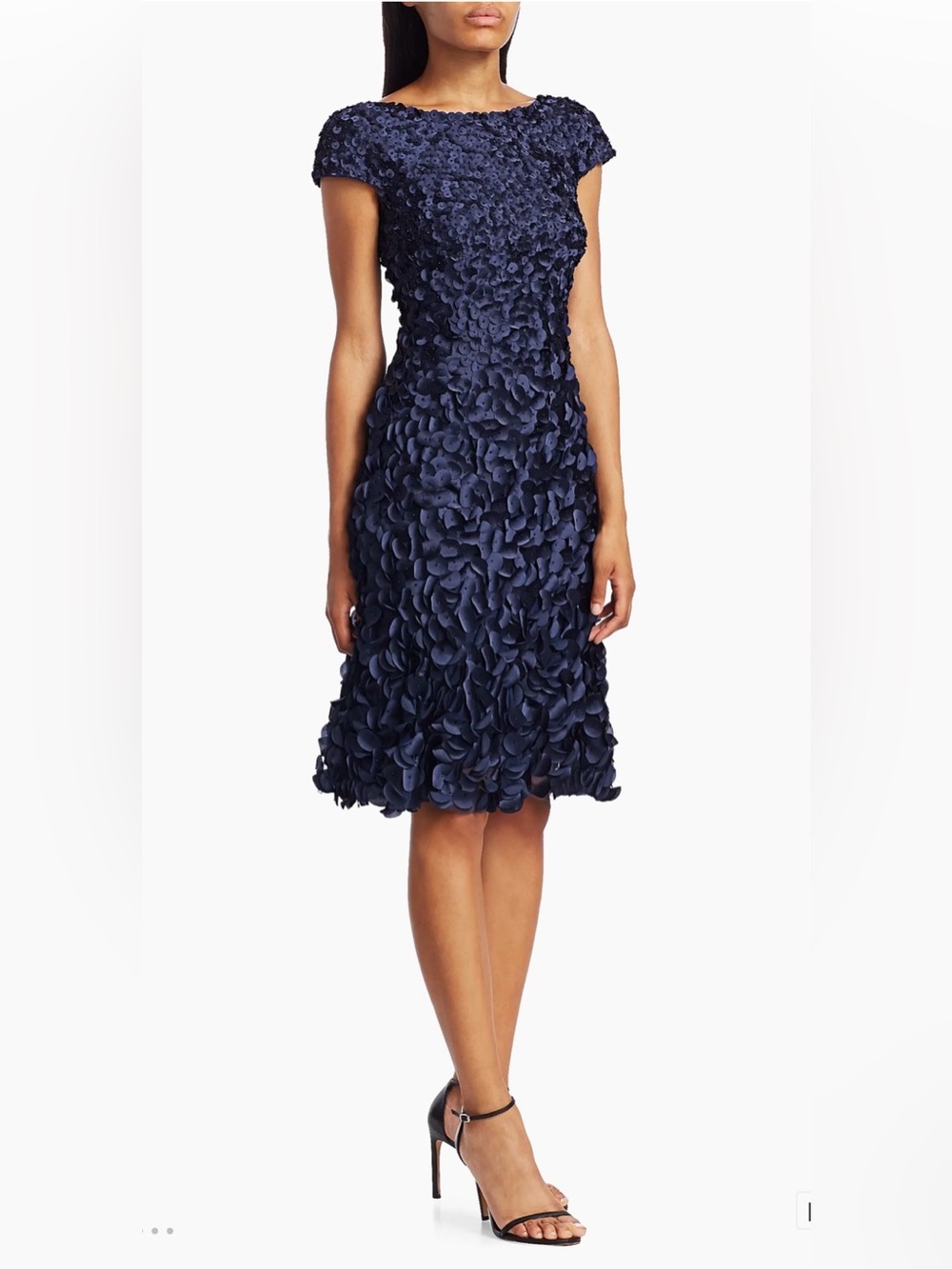 Theia Petal Midi Dress